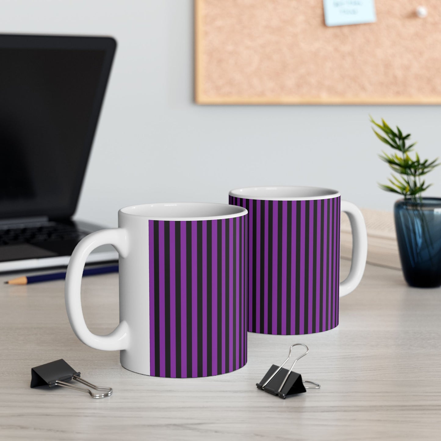 Stripe Purple / Black Cup