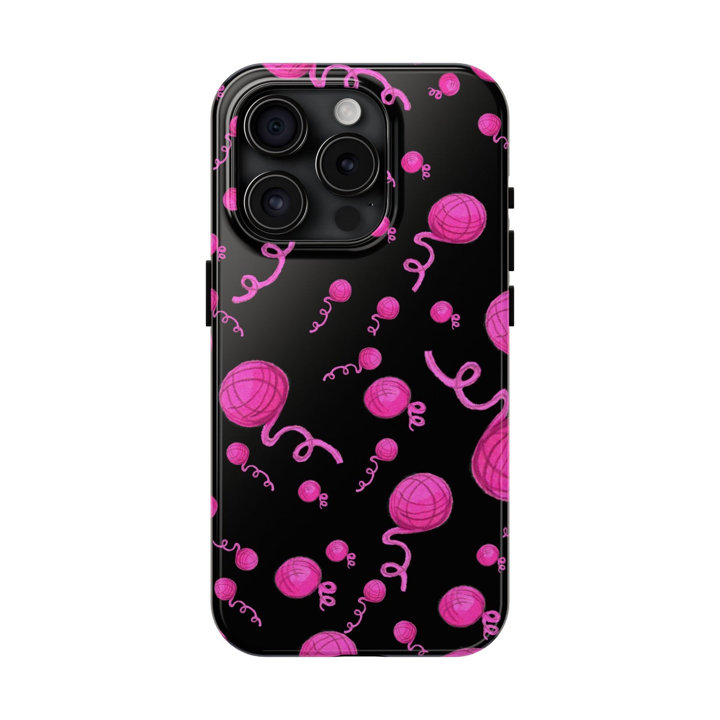 Yarniverse Black / Pink Phone Case