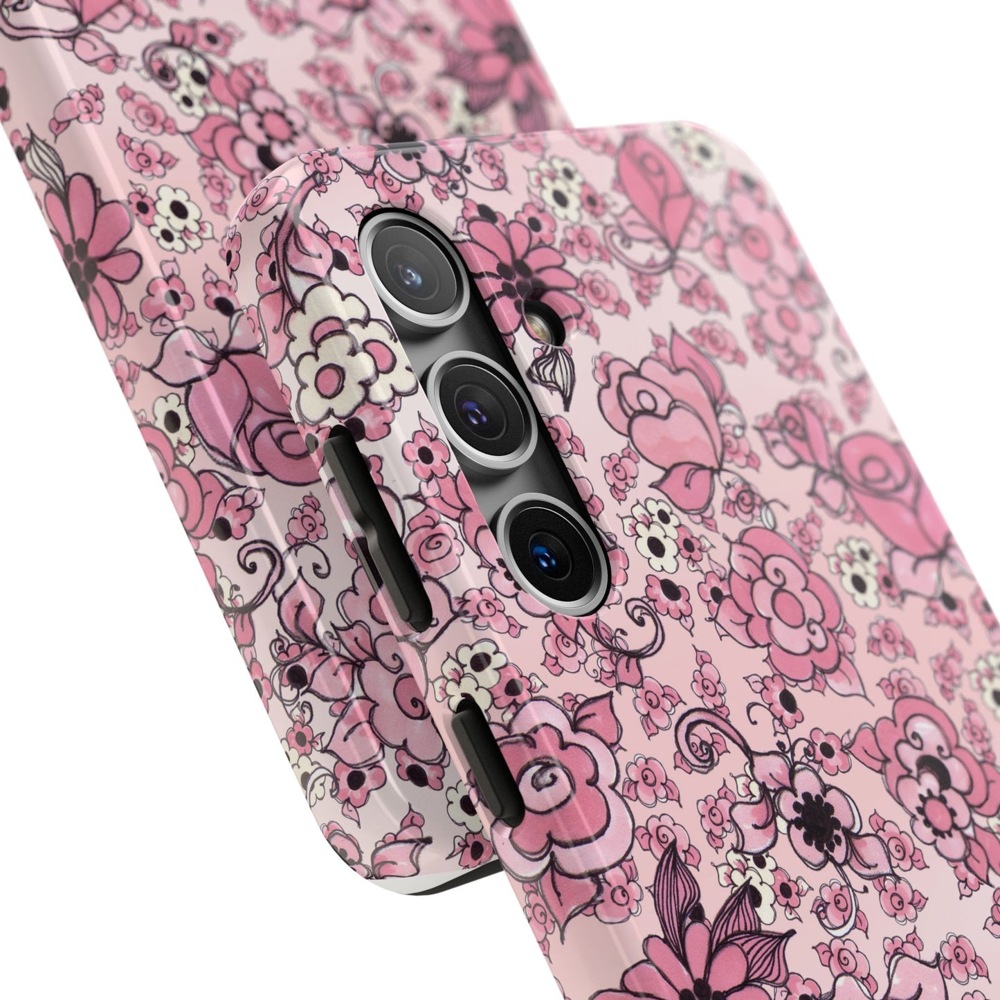 Profuse Posies Pink Phone Case