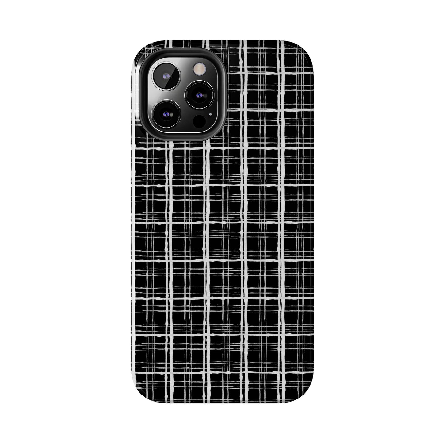 Sophistiplaid Black / White Phone Case