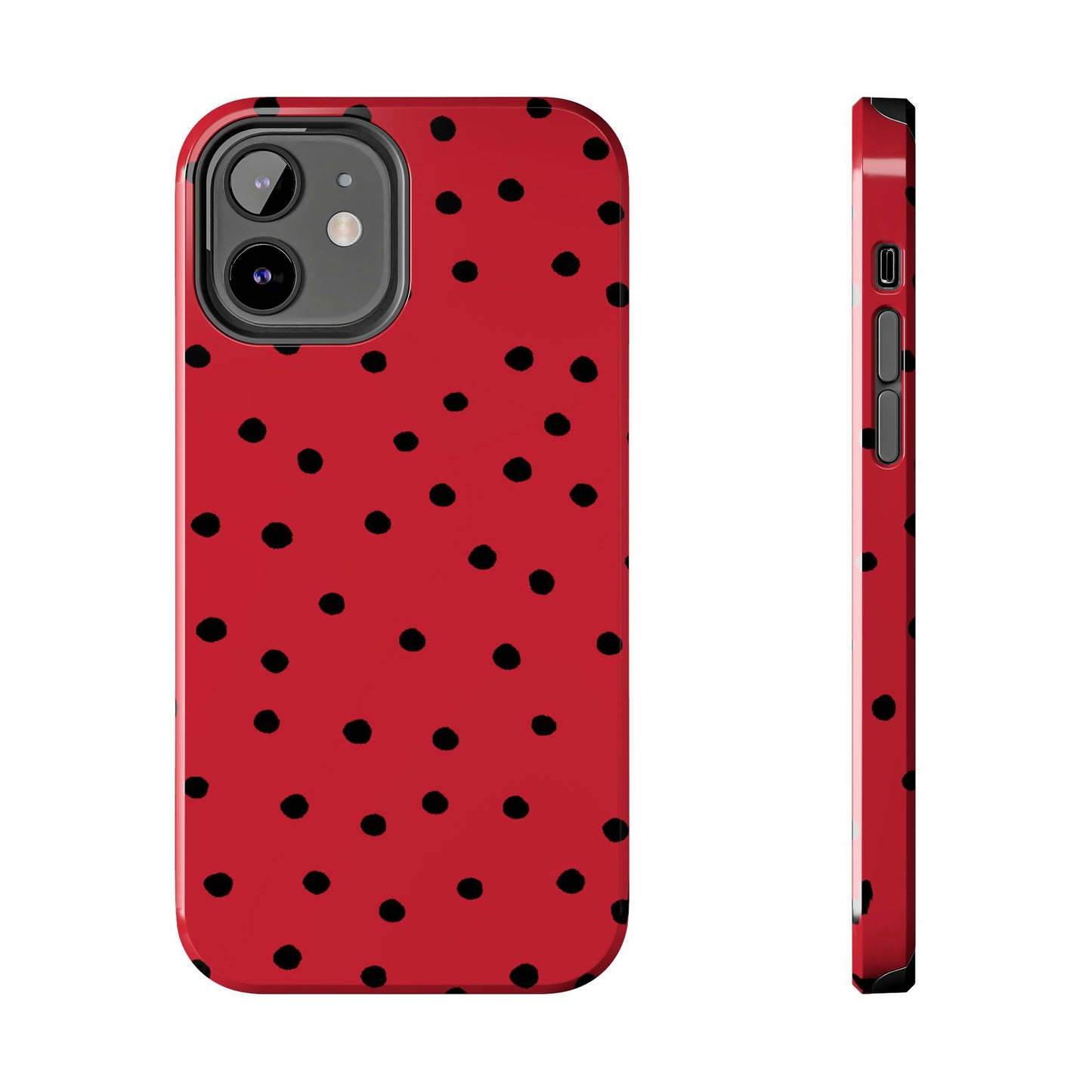 Dinky Dots Red / Black Phone Case