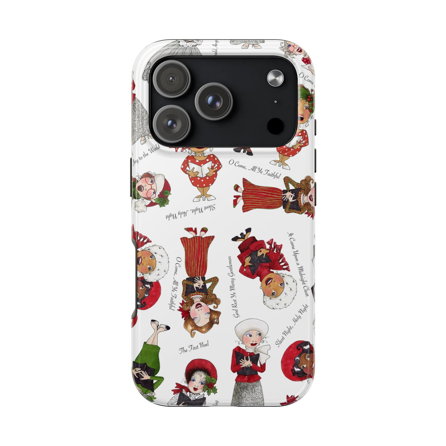 Tossed Carolers Phone Case