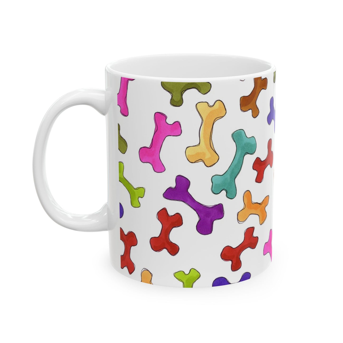 Happy Bones White Cup