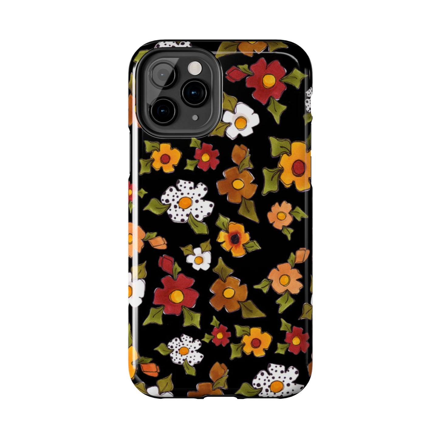 Spice Posie Black Phone Case