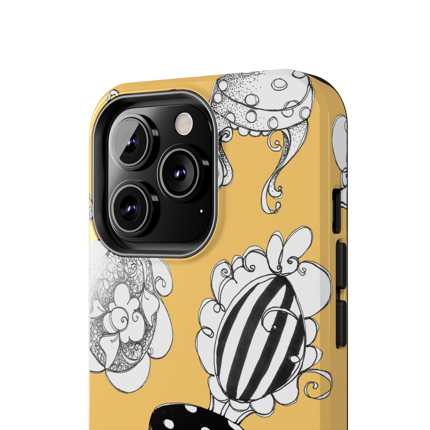 Bistro Chairs Yellow Phone Case