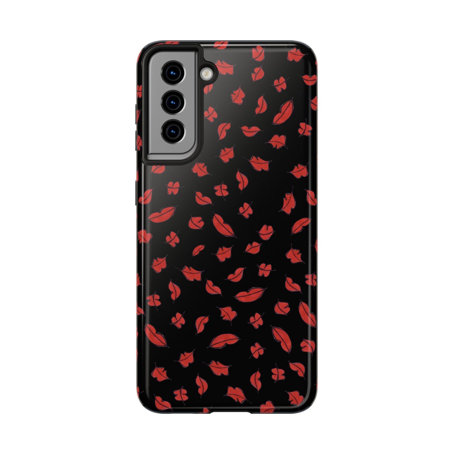 Autumn Lips Black Phone Case