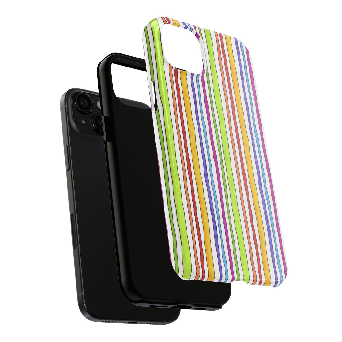 Stripe Fancy White Phone Case