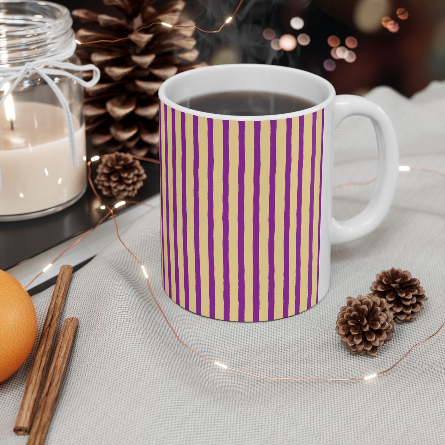Stripe Yellow / Purple Cup