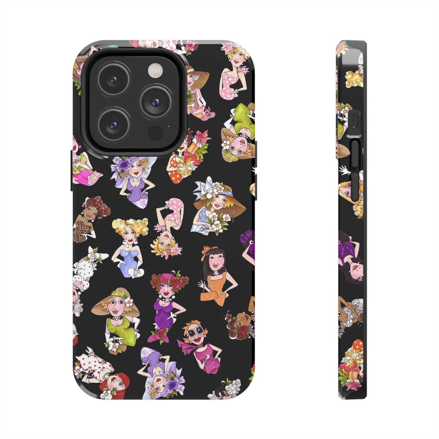 Fast Women Tossed Black Phone Case