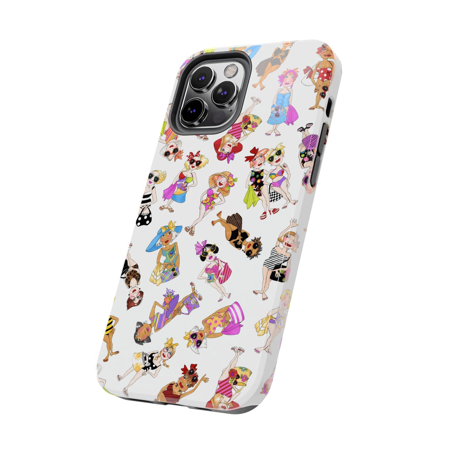 Tossed Beauties White Phone Case