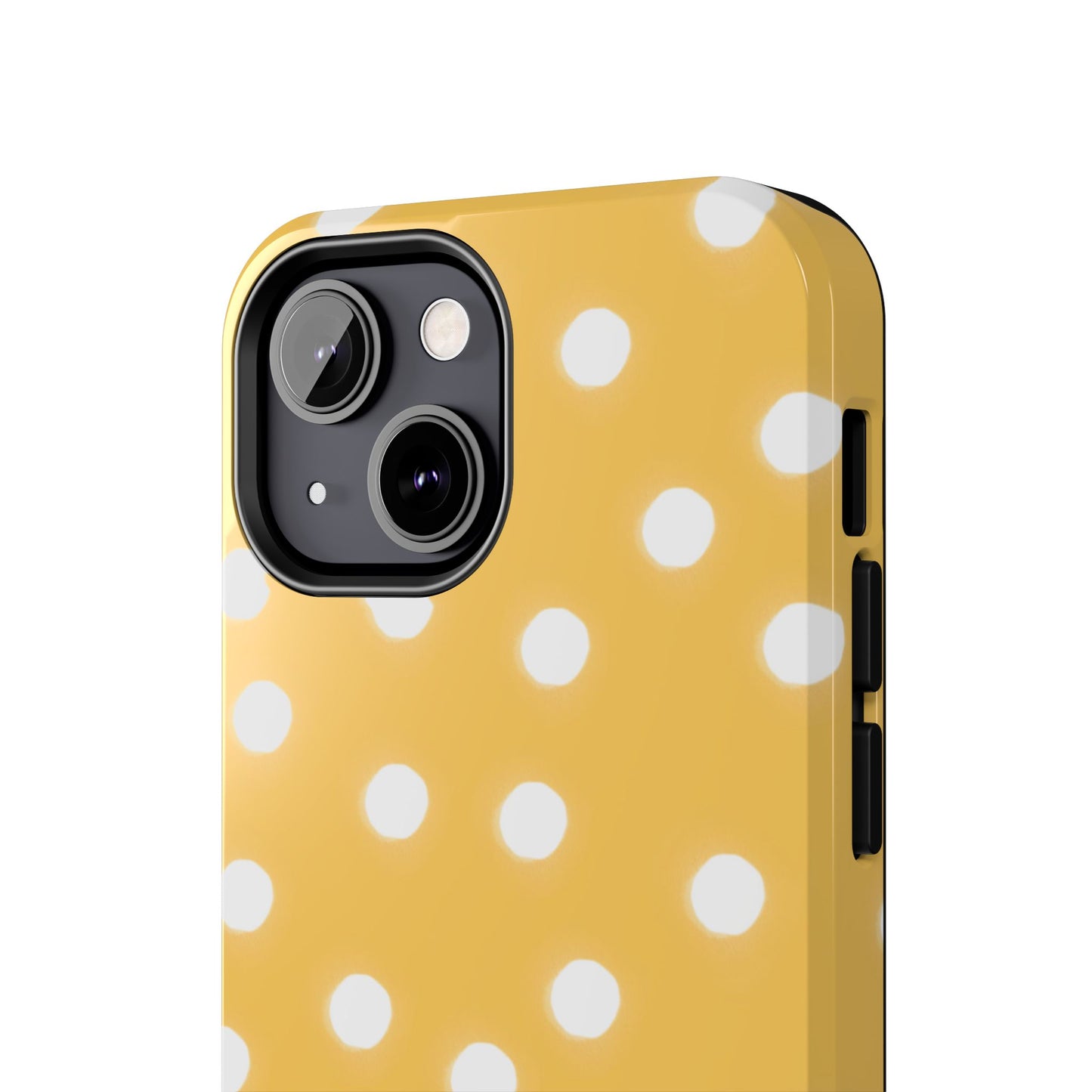 Jumbo Dots Yellow / White Phone Case