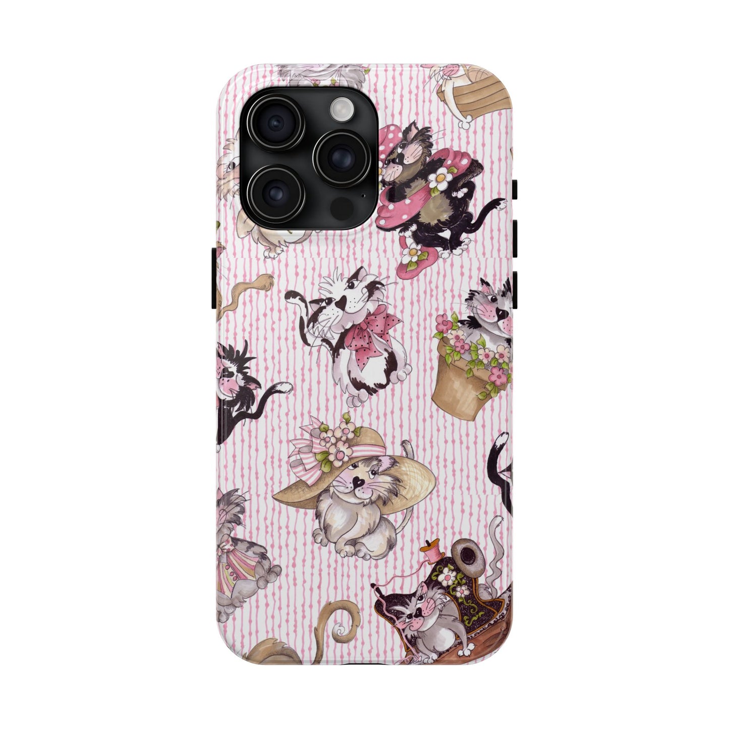 Fancy Cats Pink Phone Case