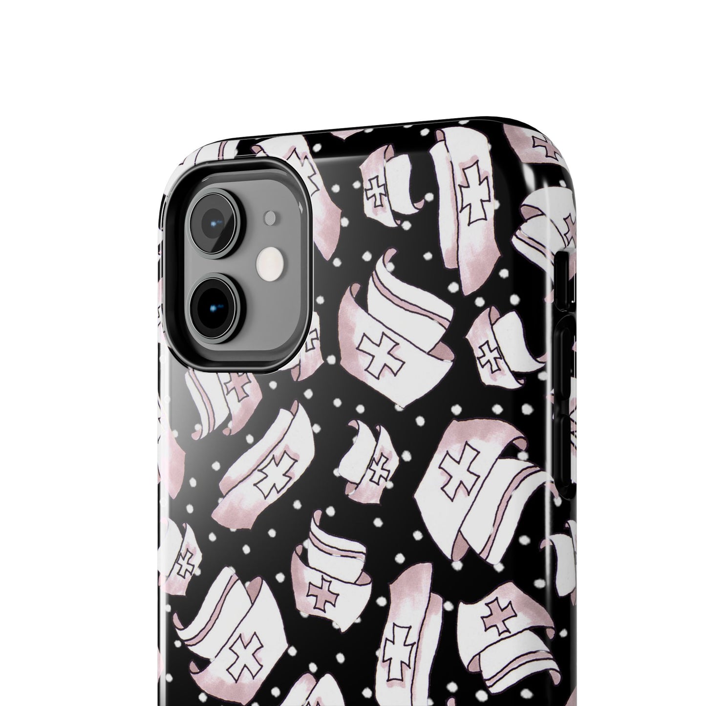 Med Hats Black Phone Case
