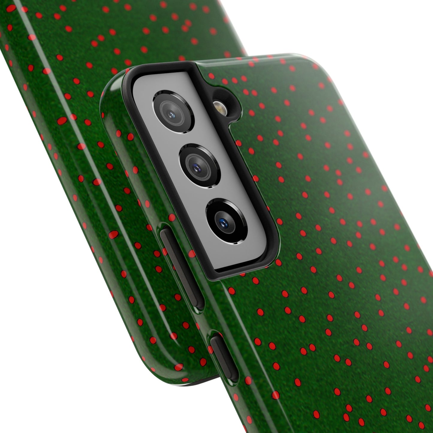 Happy Dots Green / Red Phone Case