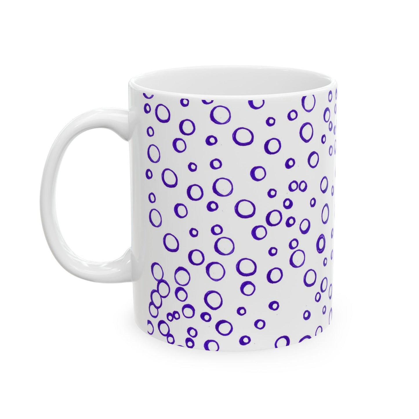 Blue See Through Dots Cup