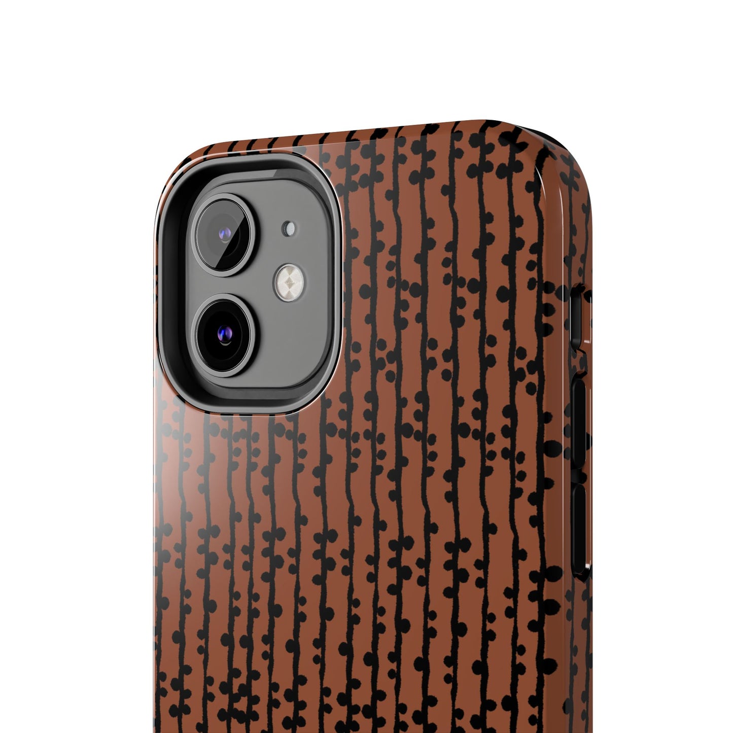Loopy Stripe Brown Phone Case