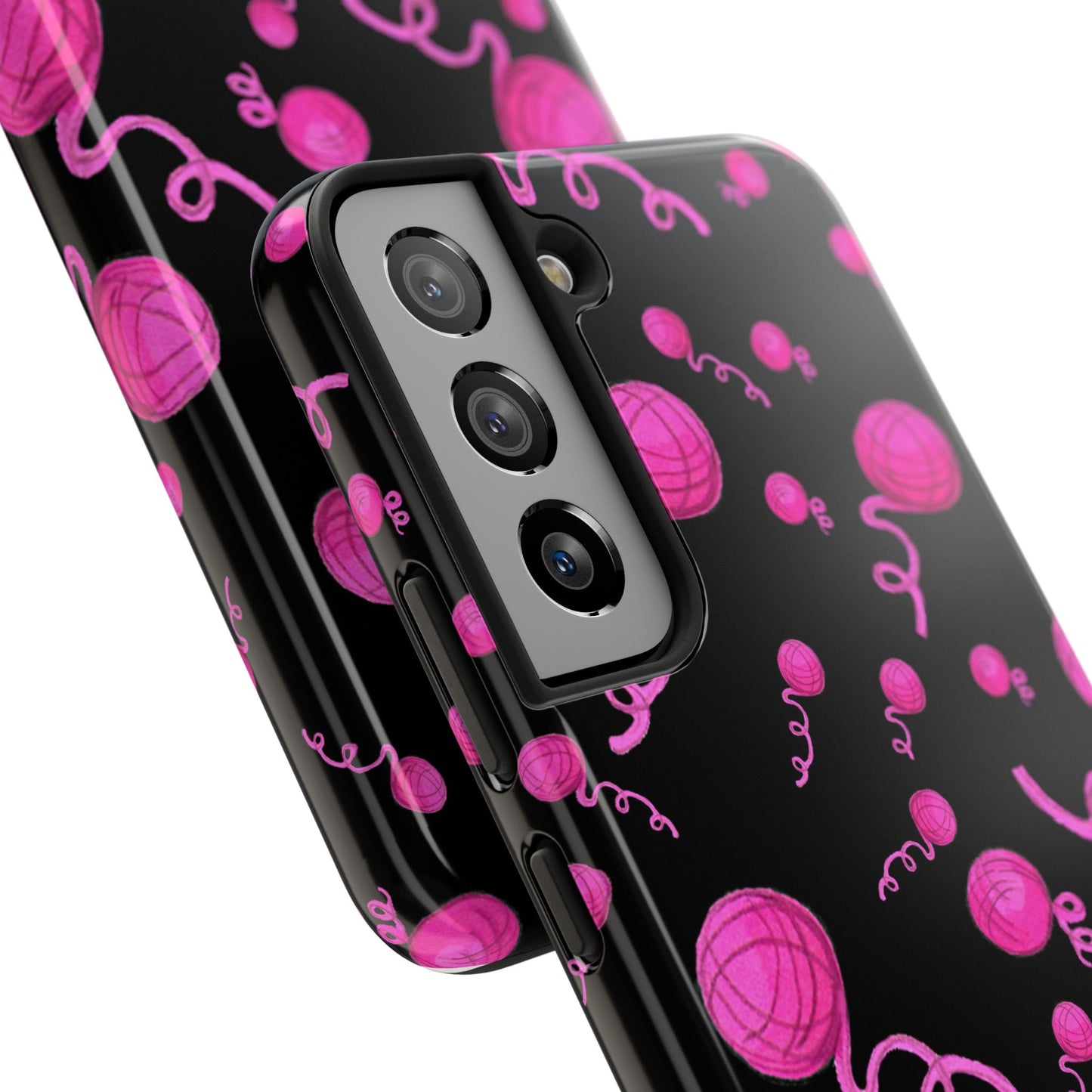 Yarniverse Black / Pink Phone Case