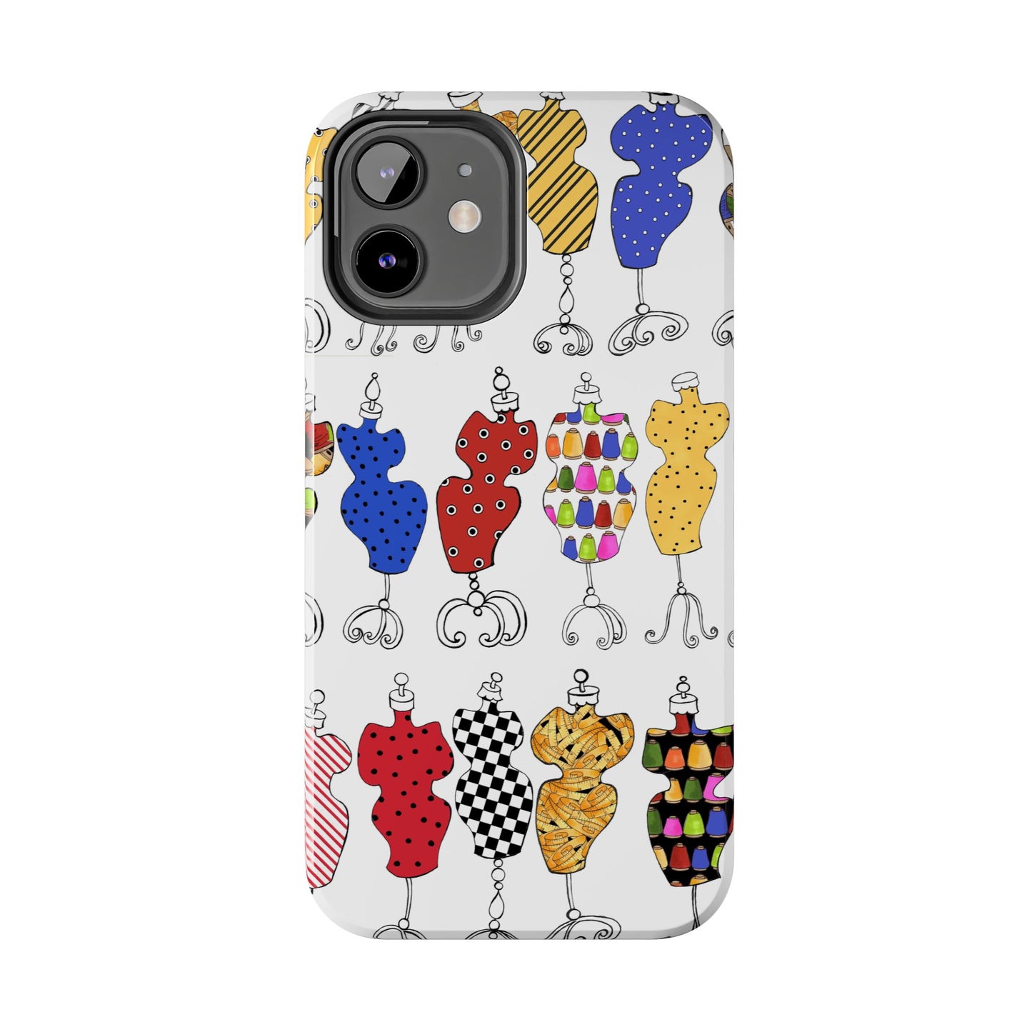 Go Figure White / Multi Phone Case