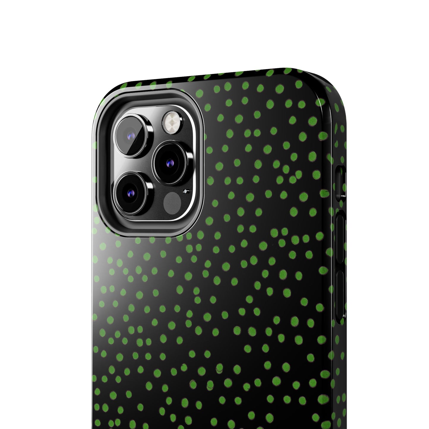 Dinky Dots Black / Green Phone Case