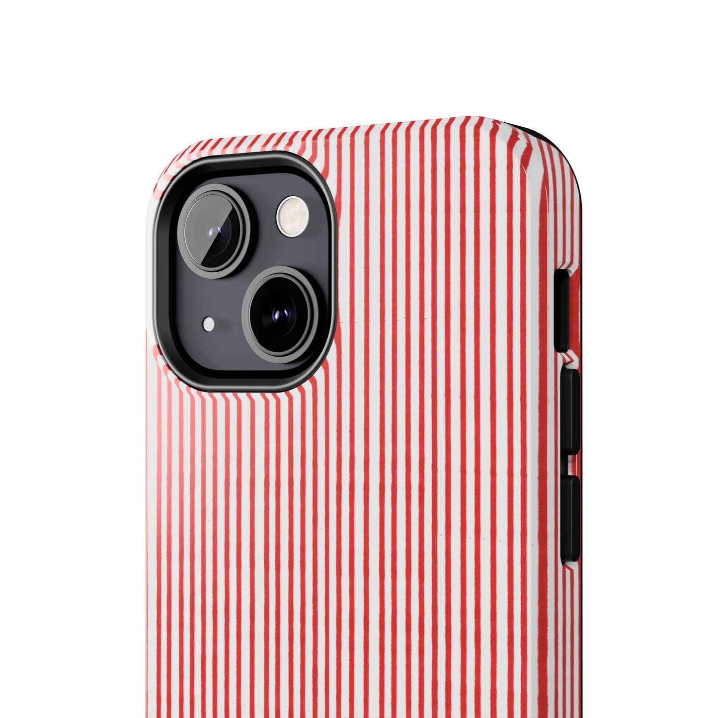 Stripe White / Red Phone Case