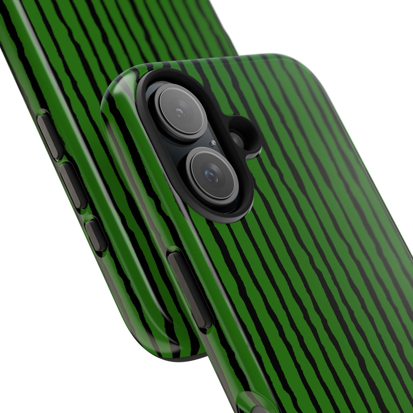 Sorta Stripe Green / Black Phone Case