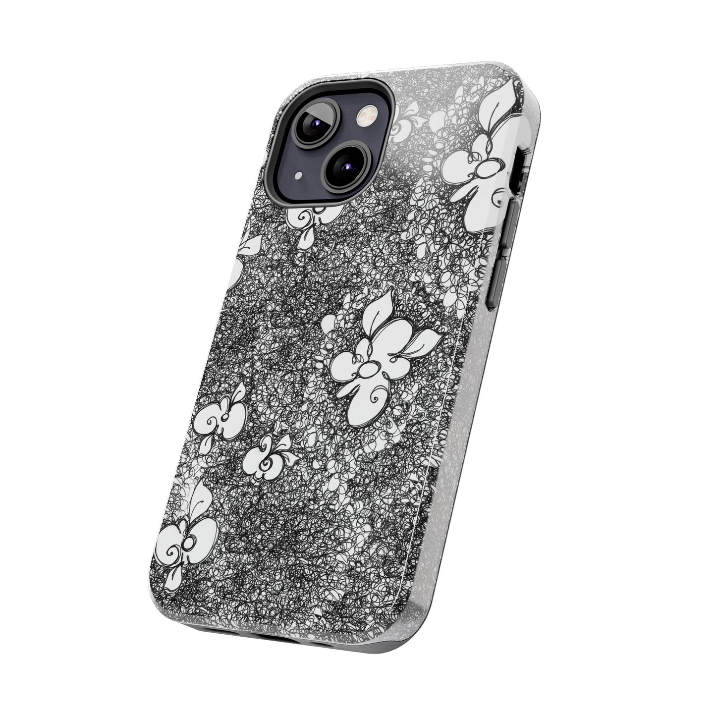 Flower Scribbles Phone Case