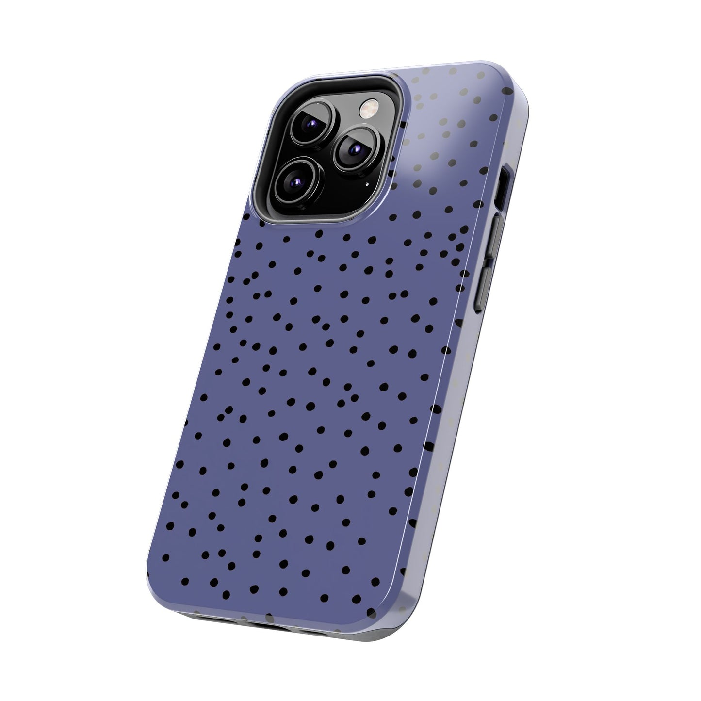 Dinky Dots Blue / Black Phone Case