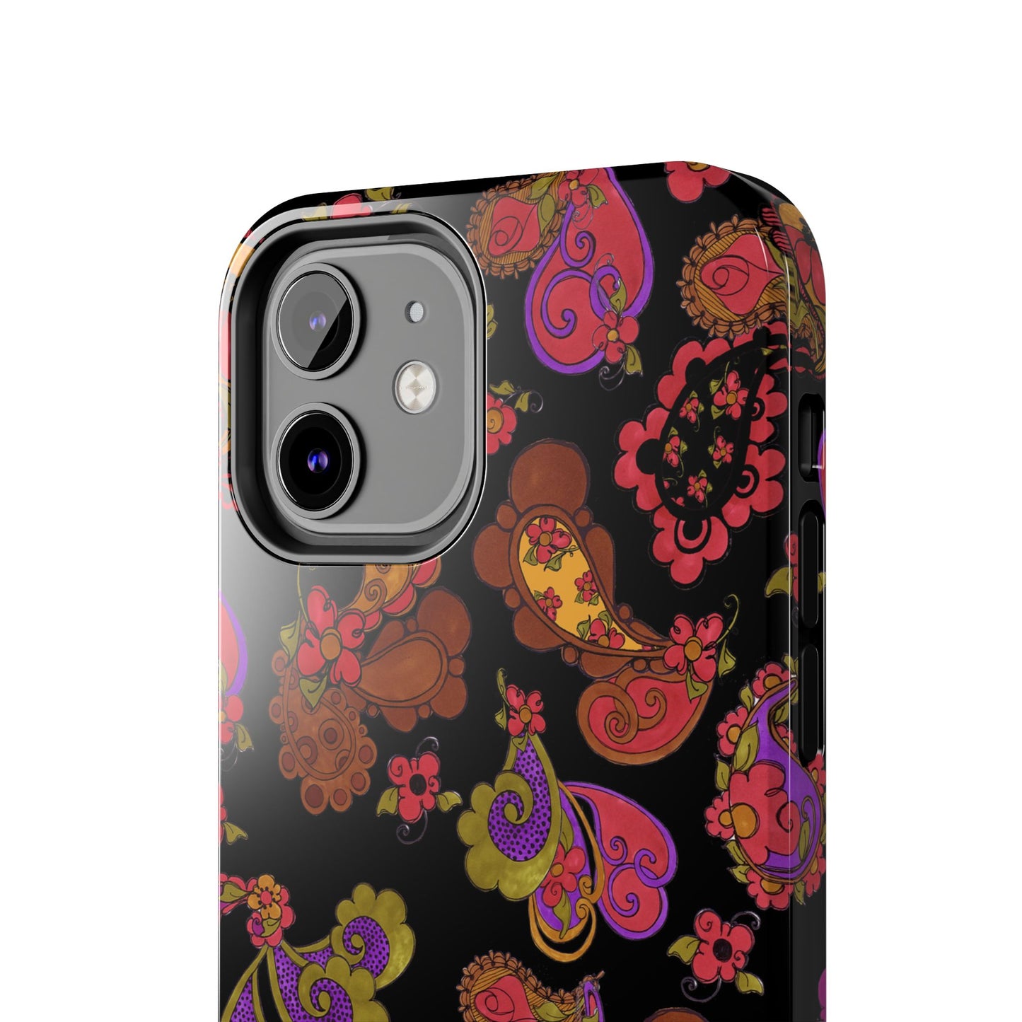 Posie Paisley Black Phone Case