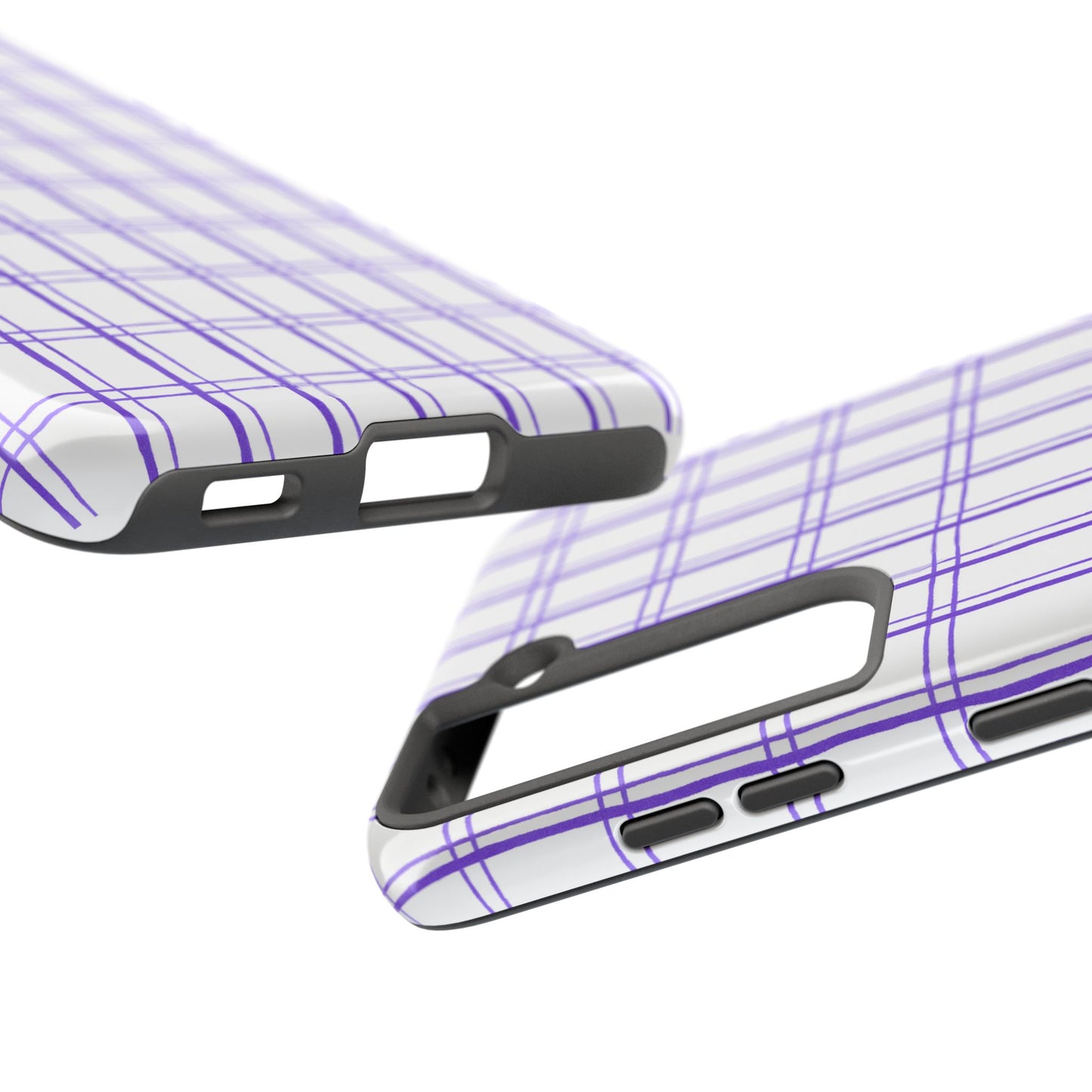 Kitchen Plaid White / Blue Phone Case