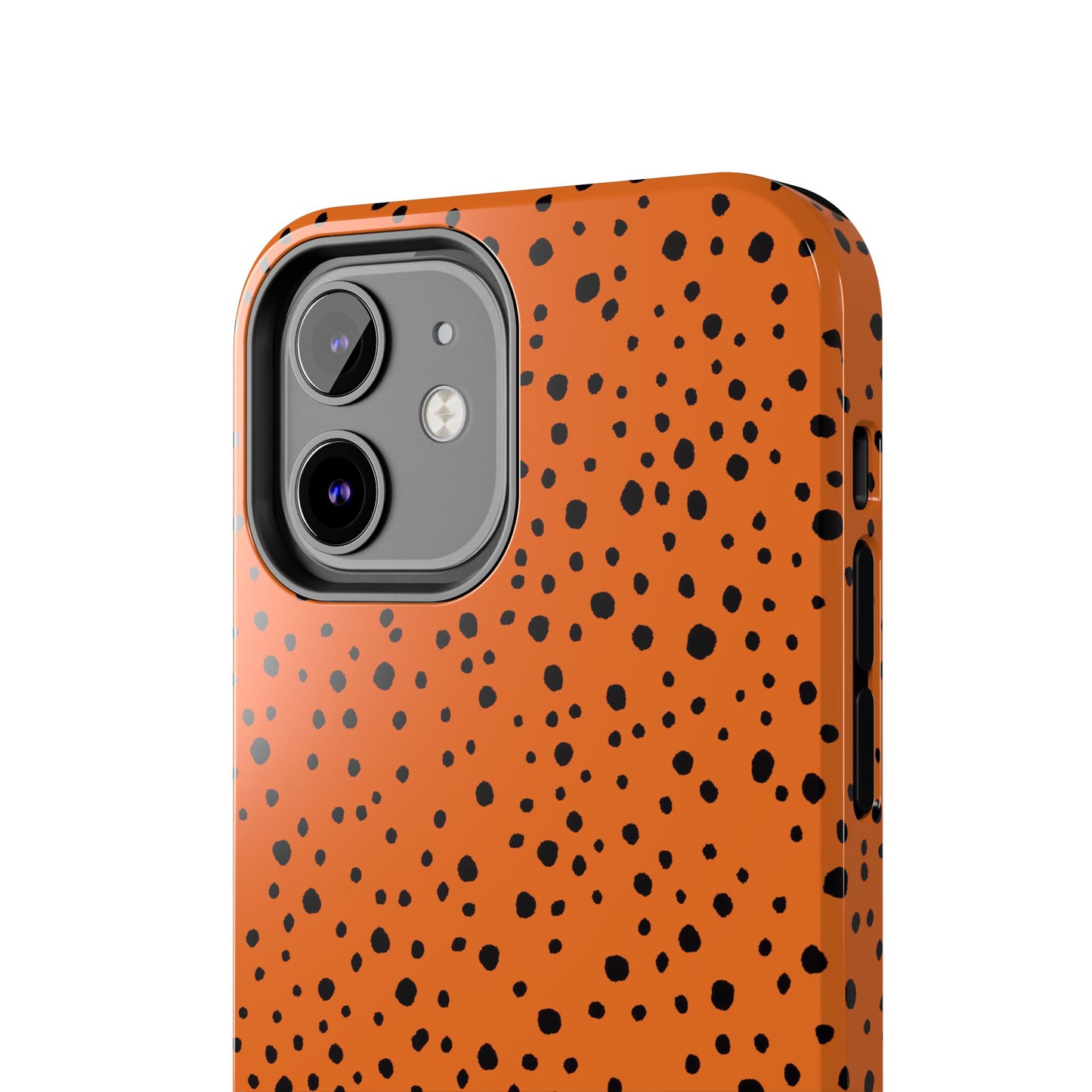 Pepper Dots Orange / Black Phone Case