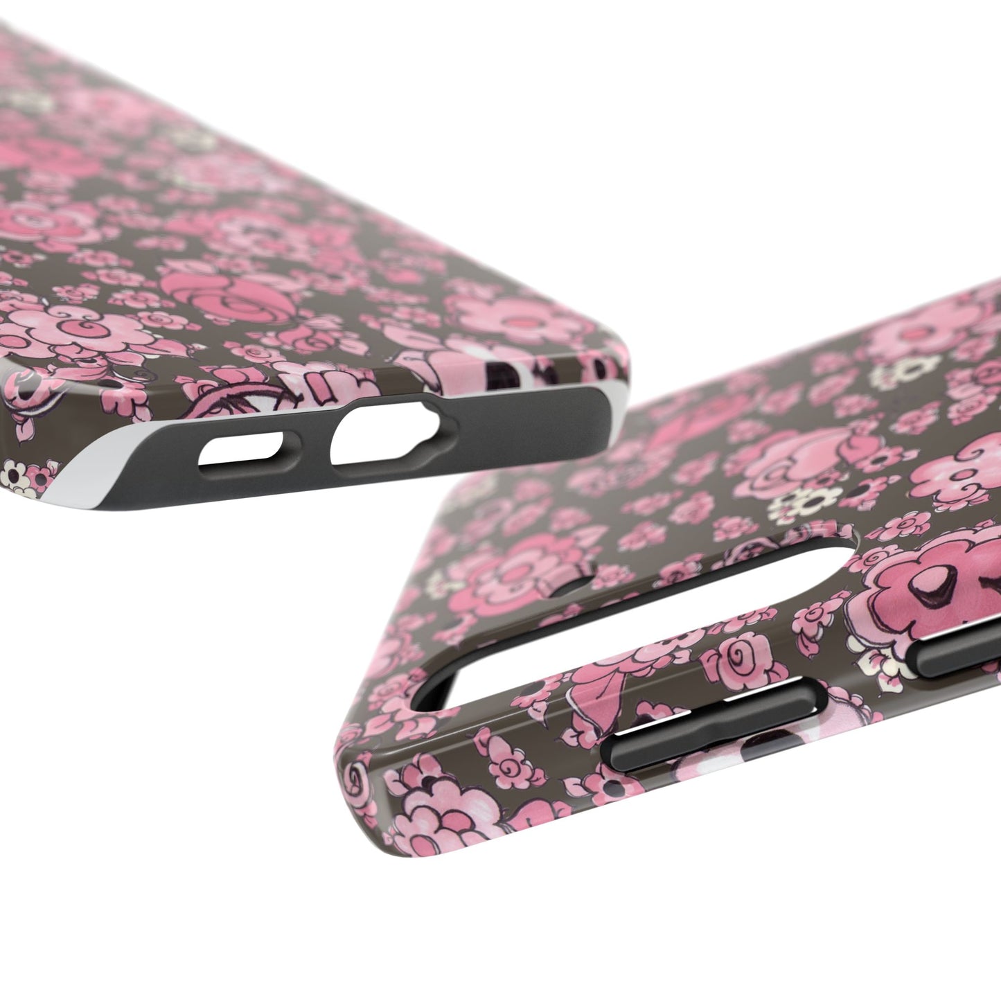 Profuse Posies Mocha Phone Case