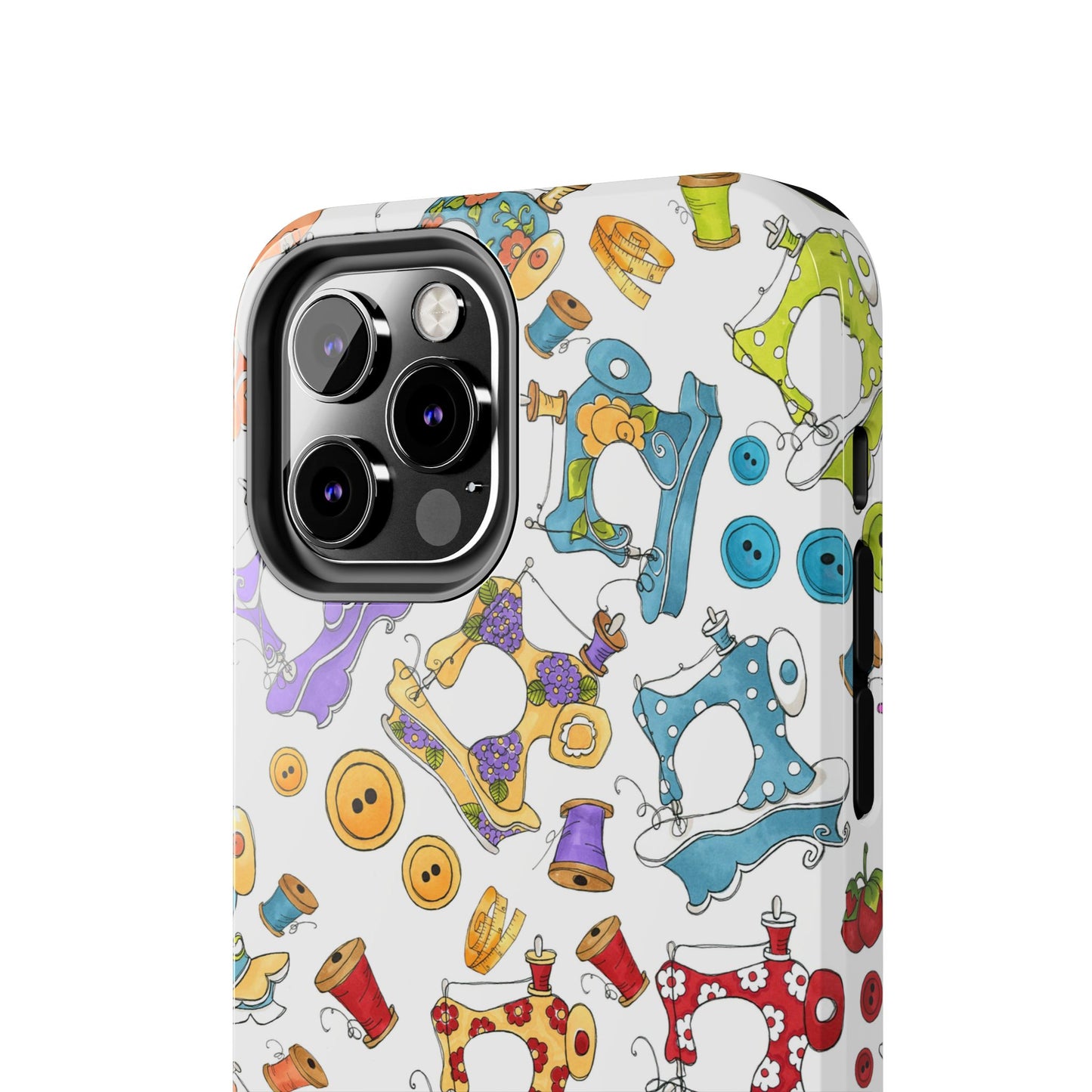 Sew Assorted White Phone Case