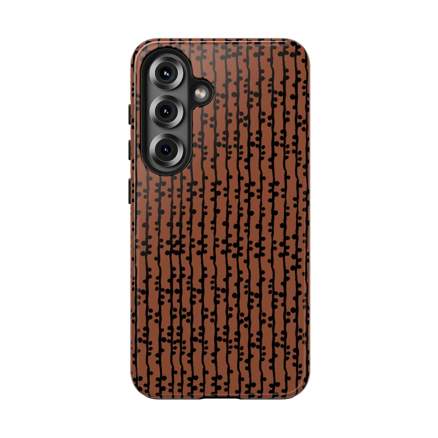 Loopy Stripe Brown Phone Case