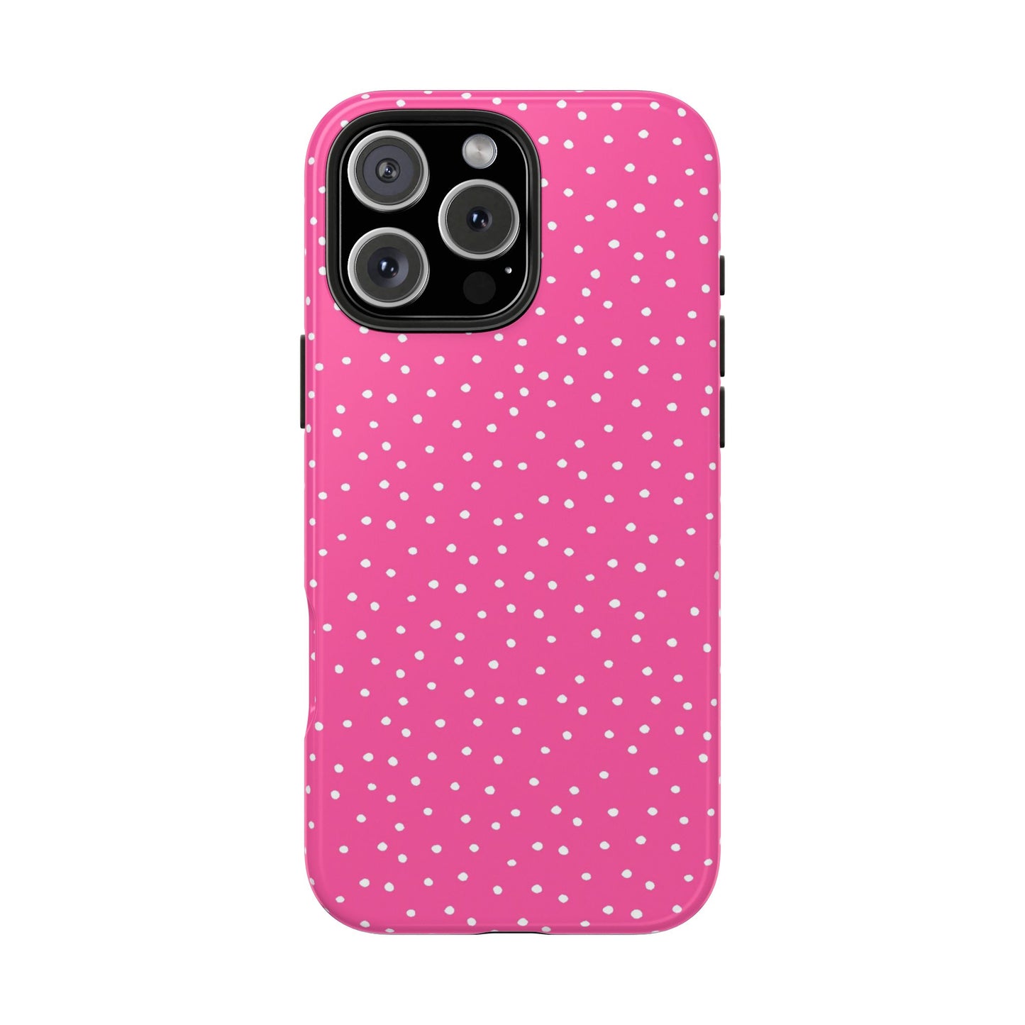 Dinky Dots Bright Pink / White Phone Case