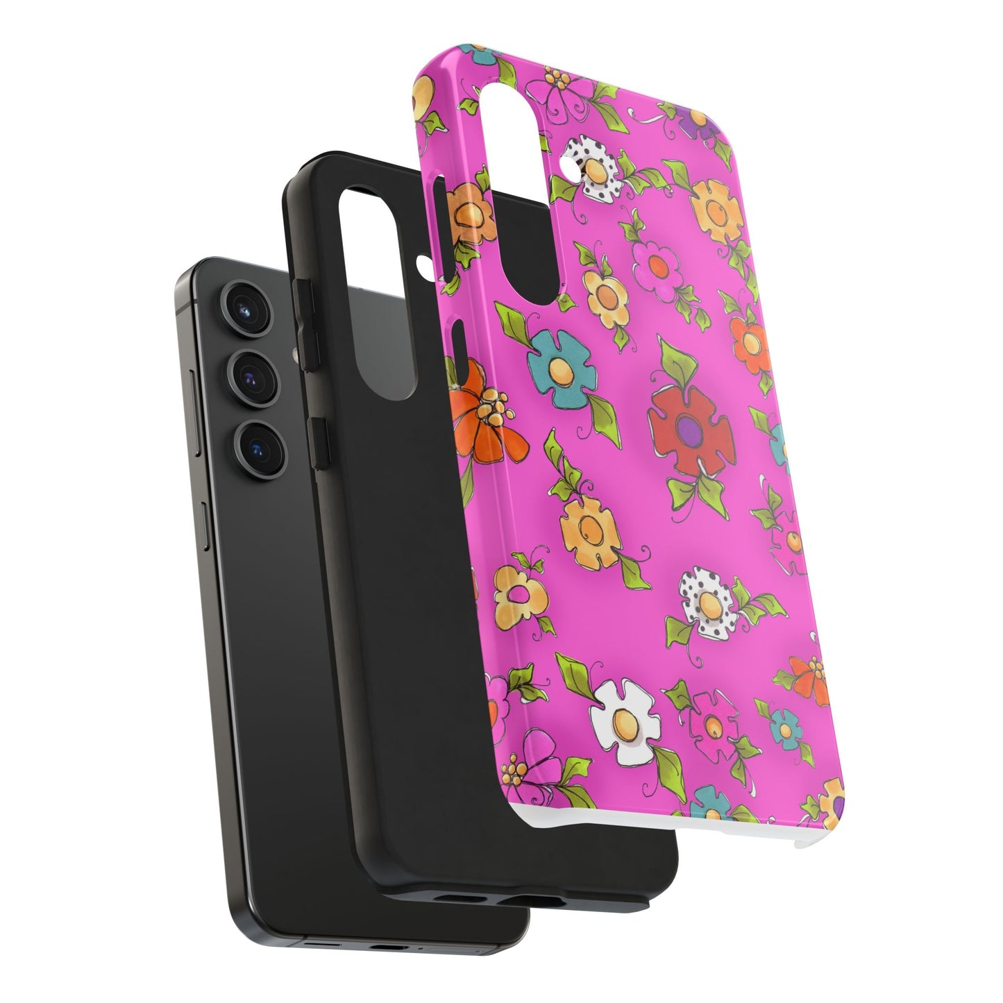 Happy Blooms Cerise Phone Case