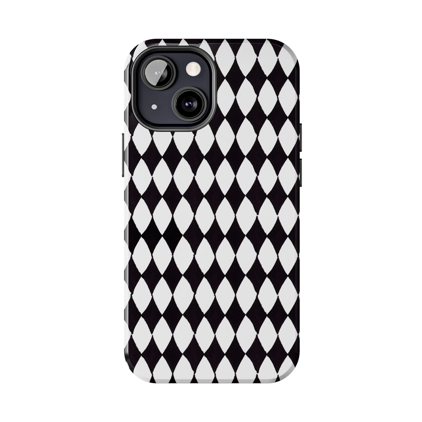 Diamond White / Black Phone Case