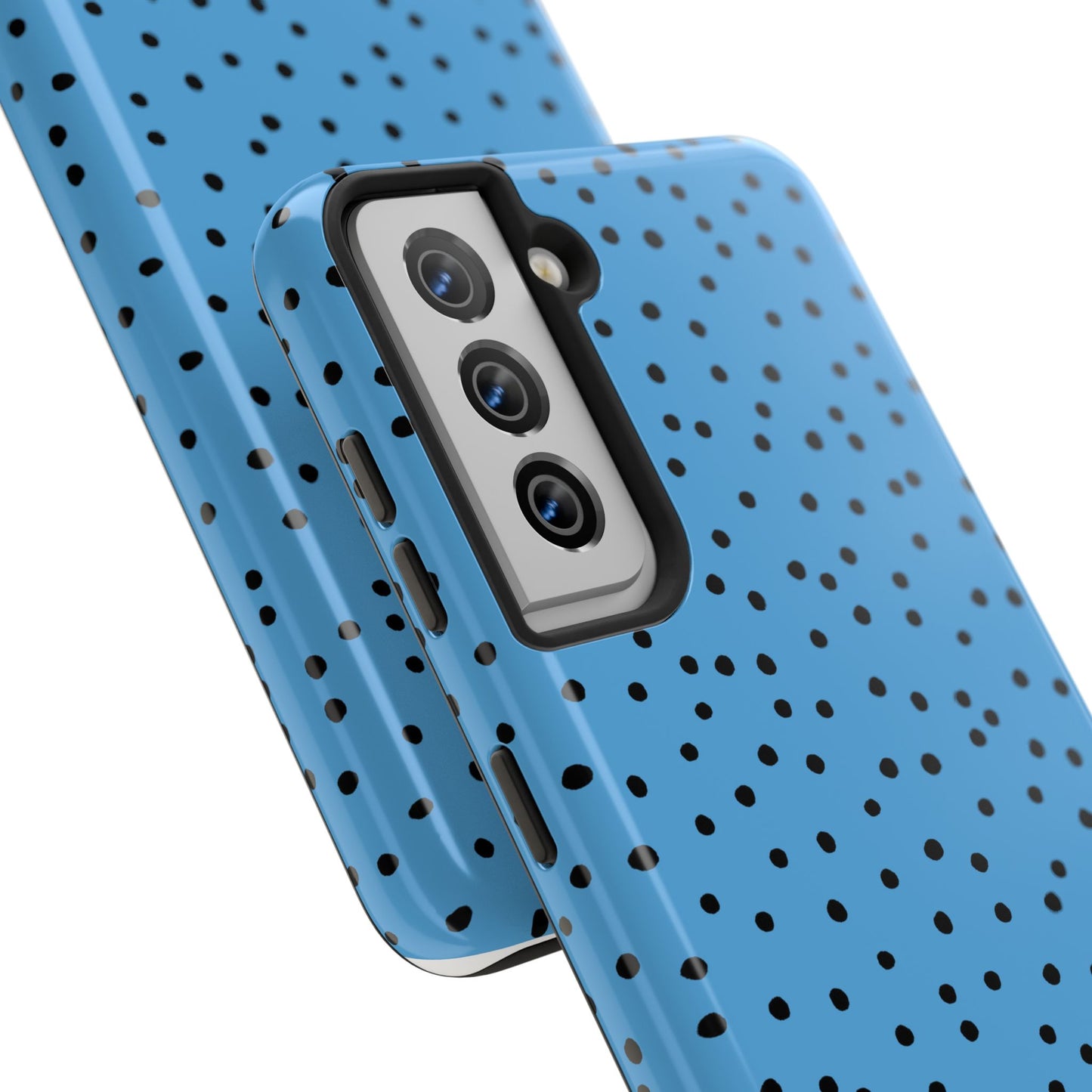 Dinky Dots Turquoise / Black Phone Case