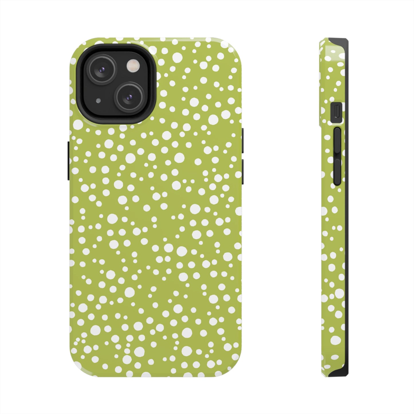Balloon Dots Green / White Phone Case