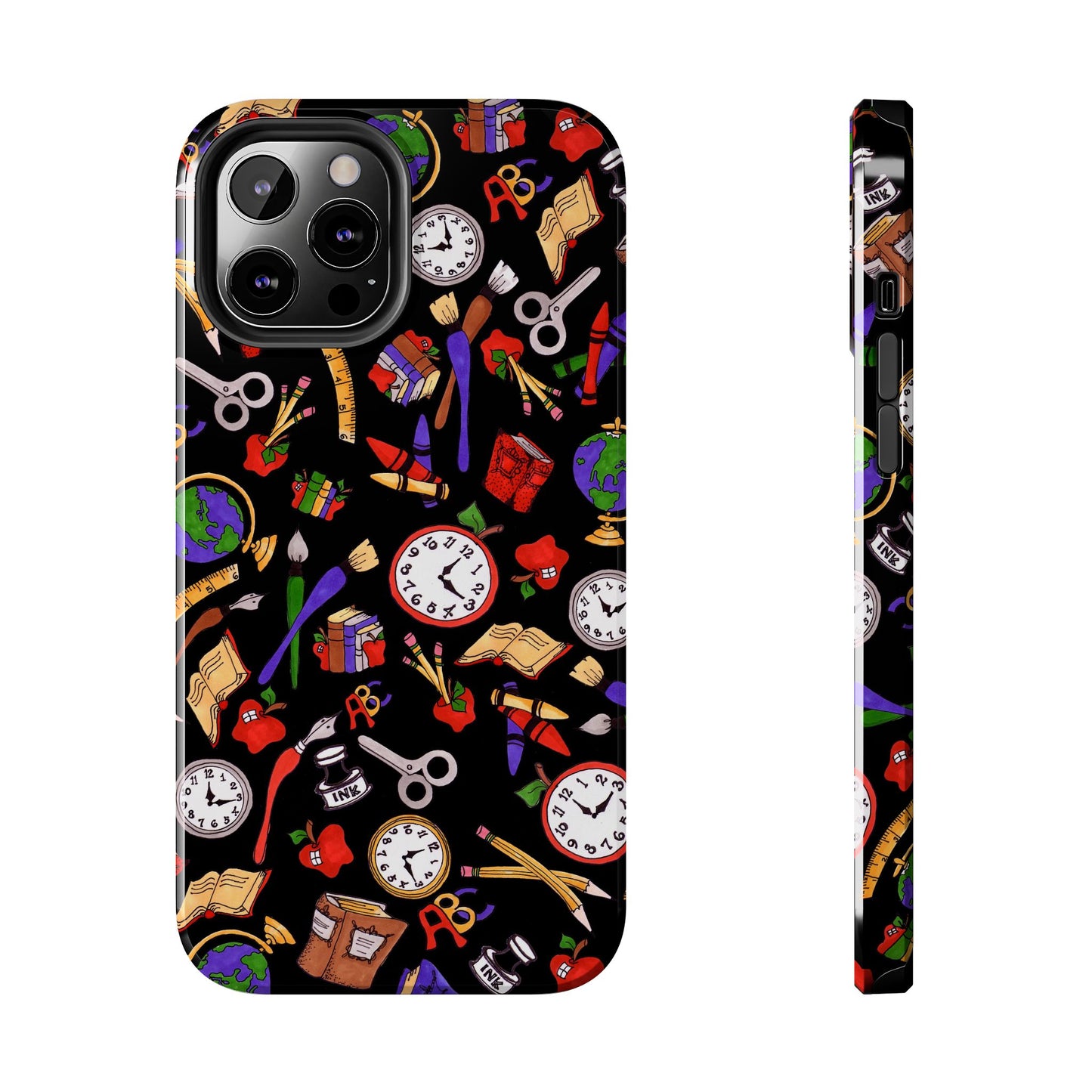 School Stuff Black Phone Case