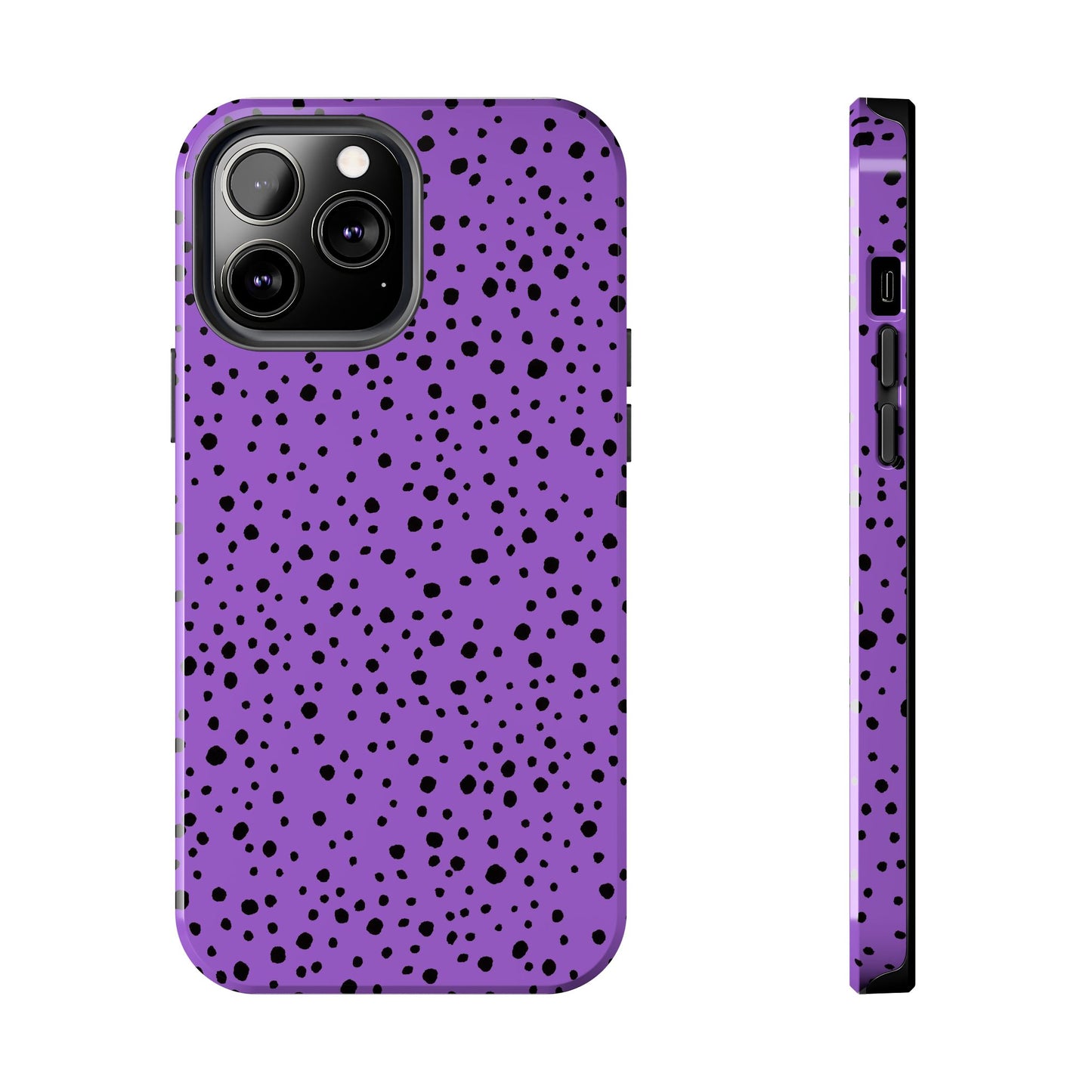 Pepper Dots Purple / Black Phone Case