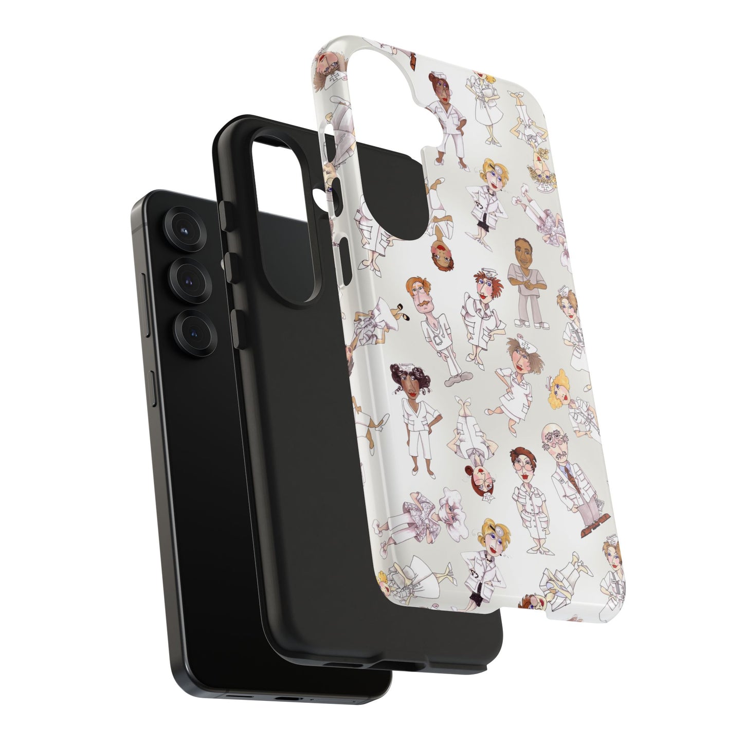 Tossed Nurses Gray Phone Case