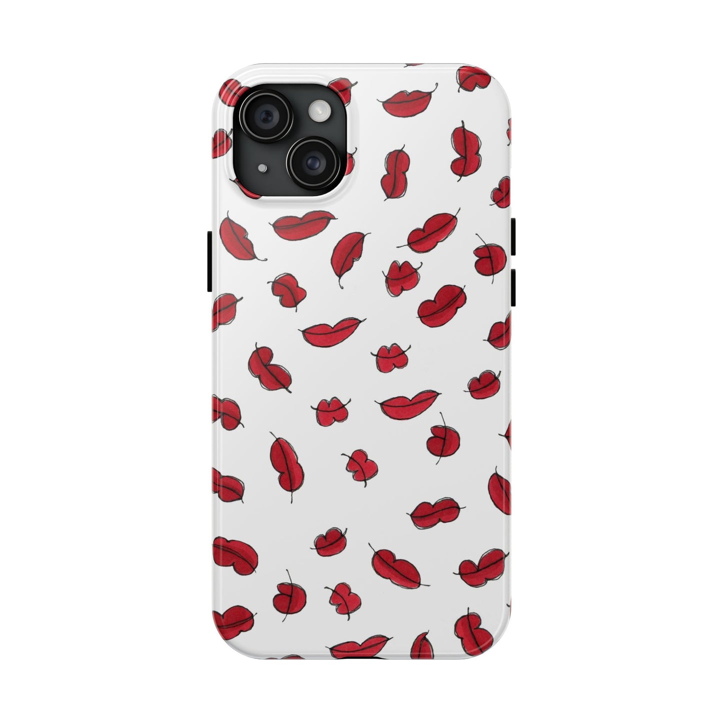 Lotsa Lips White Phone Case