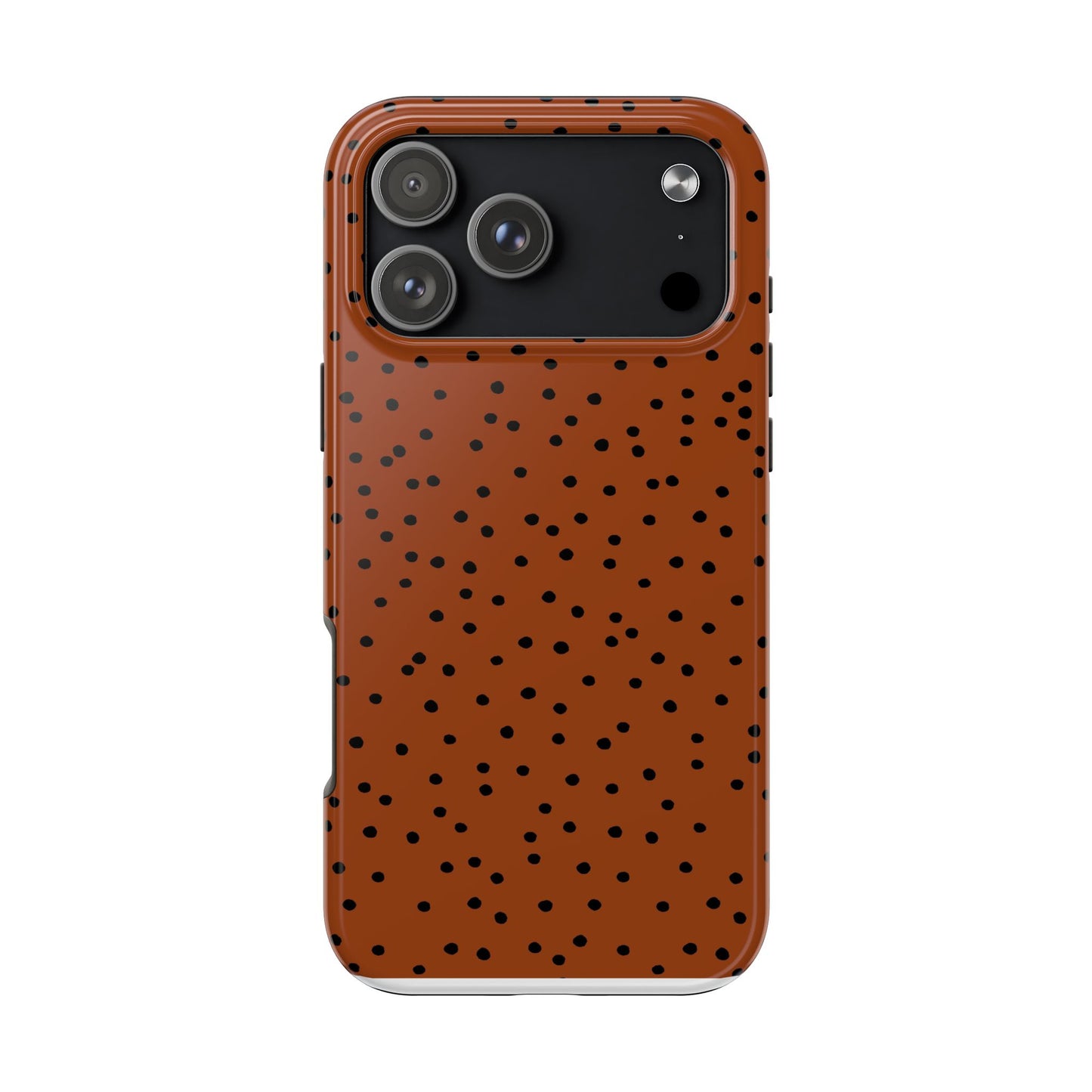 Dinky Dots Bronze / Black Phone Case