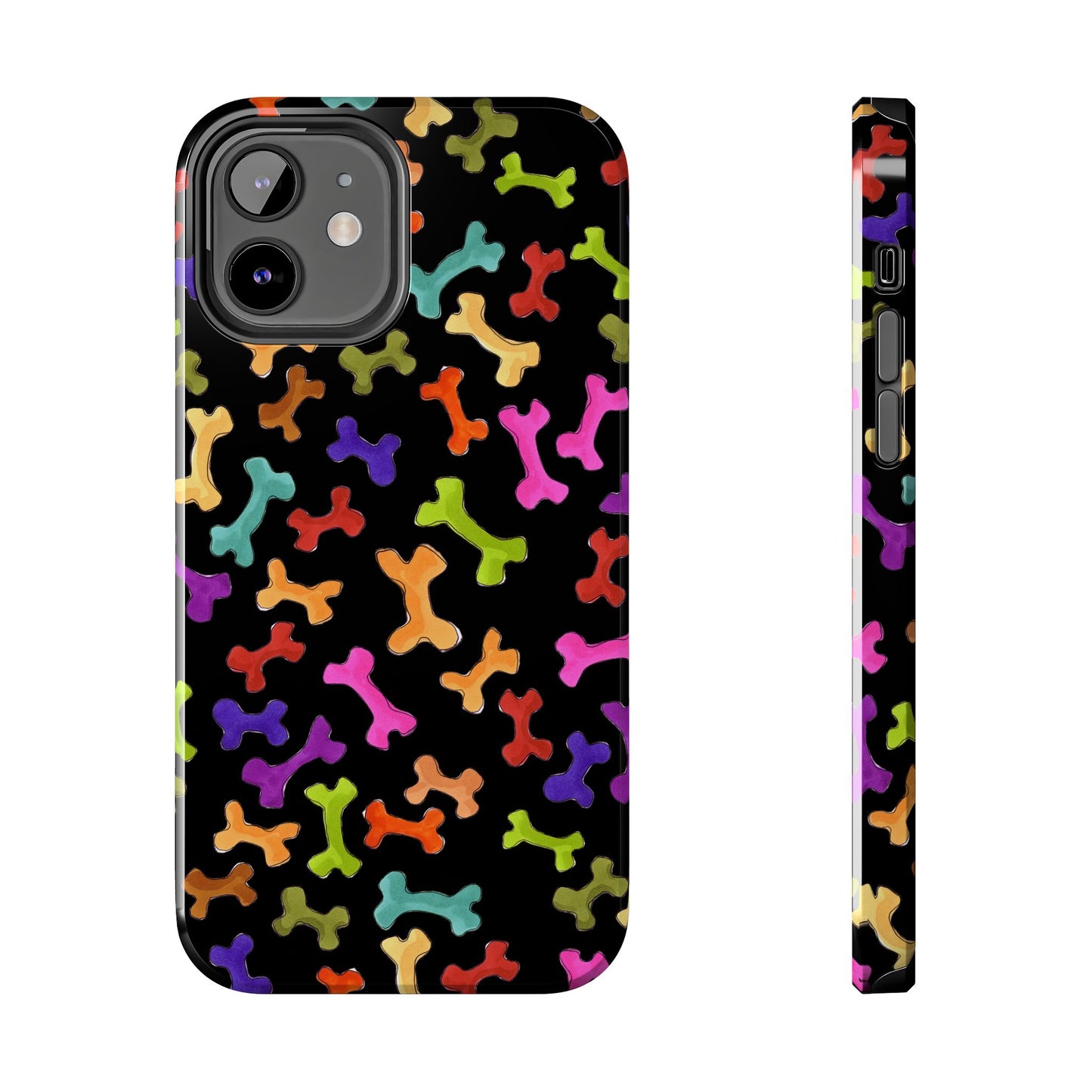 Happy Bones Black Phone Case