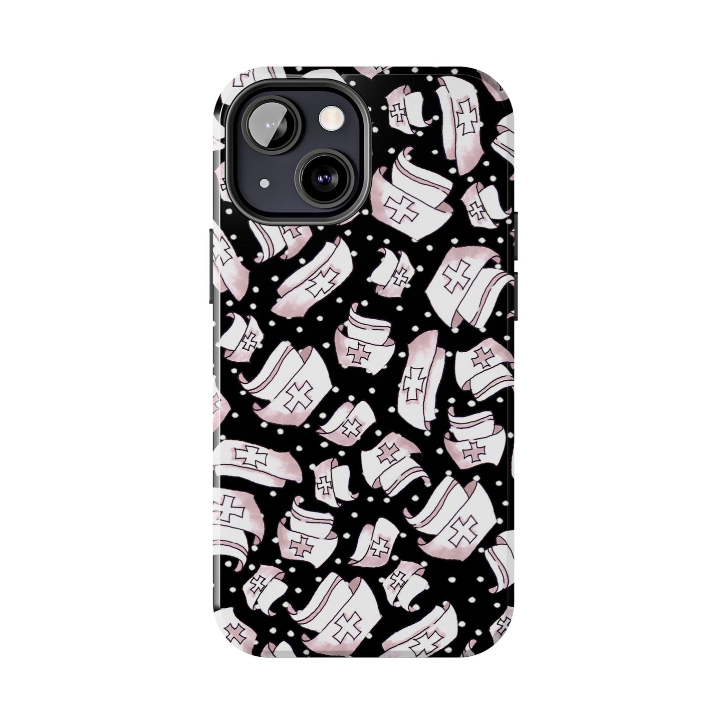 Med Hats Black Phone Case