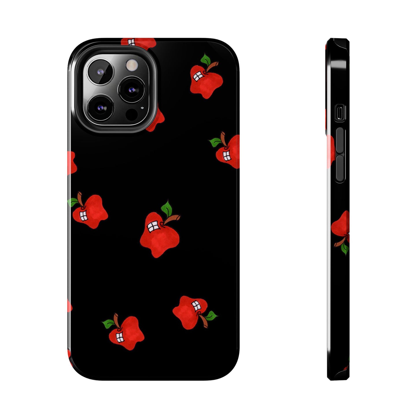 Flying Apples Black Phone Case