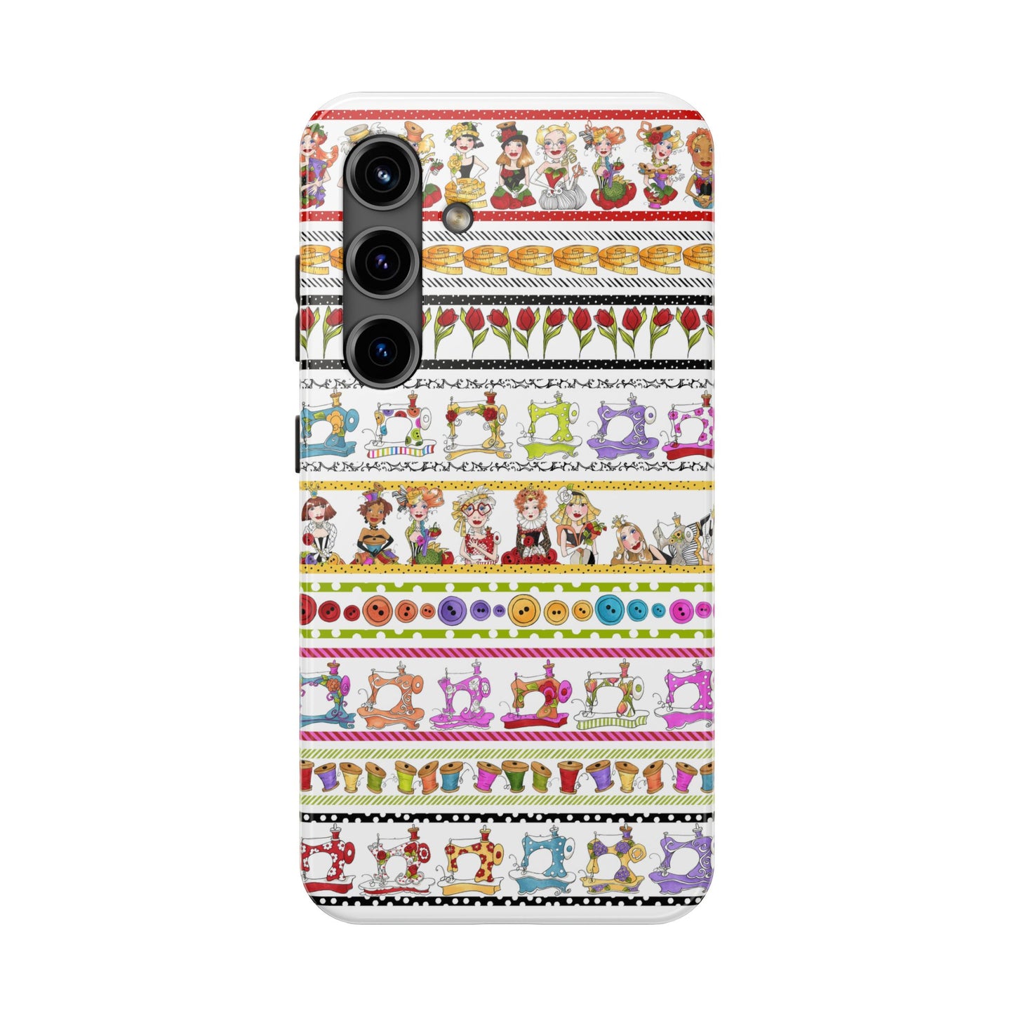 Curious Border White Phone Case
