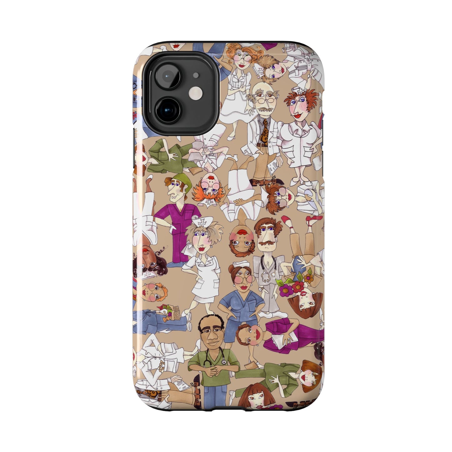 Diverse Nurse Khaki Phone Case