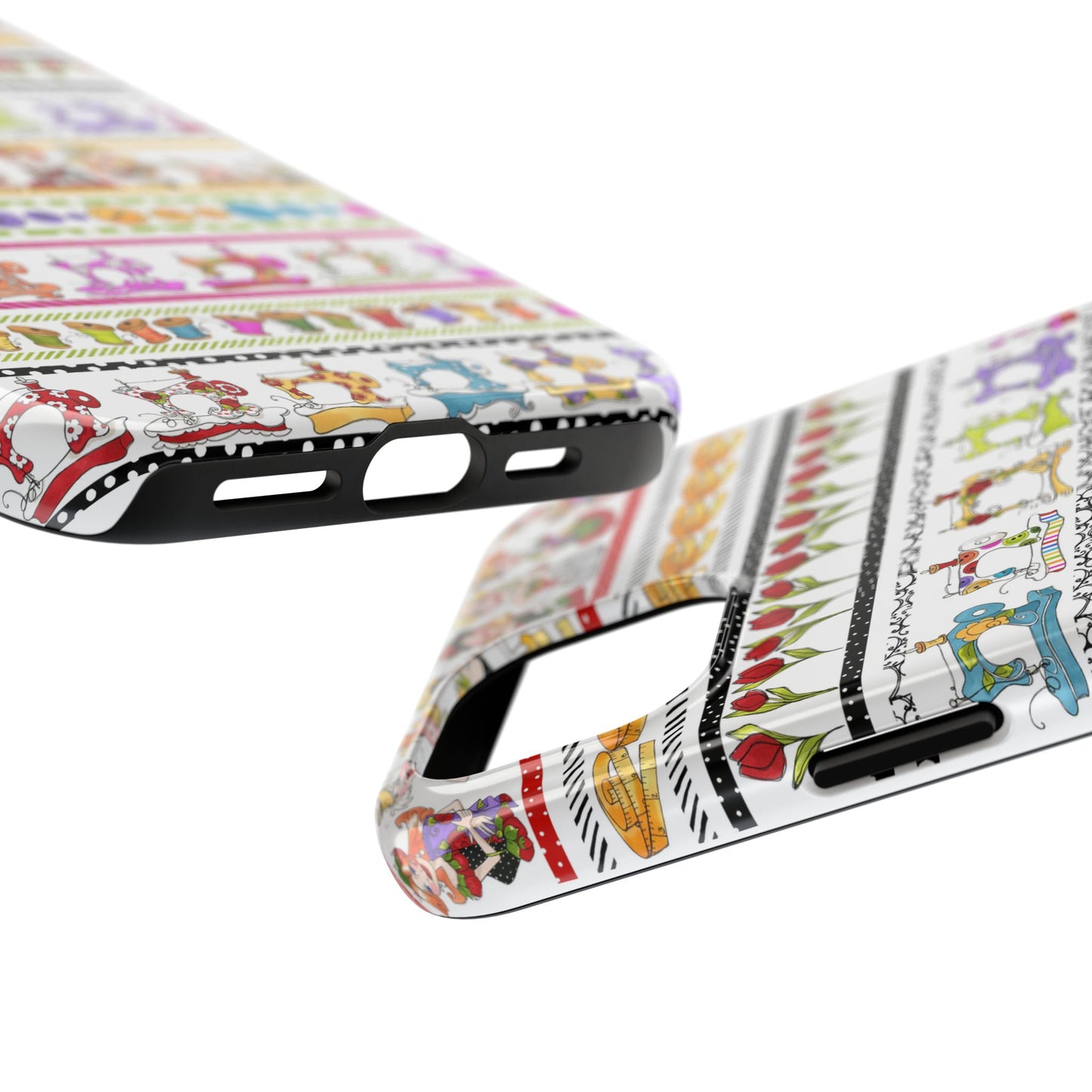 Curious Border White Phone Case