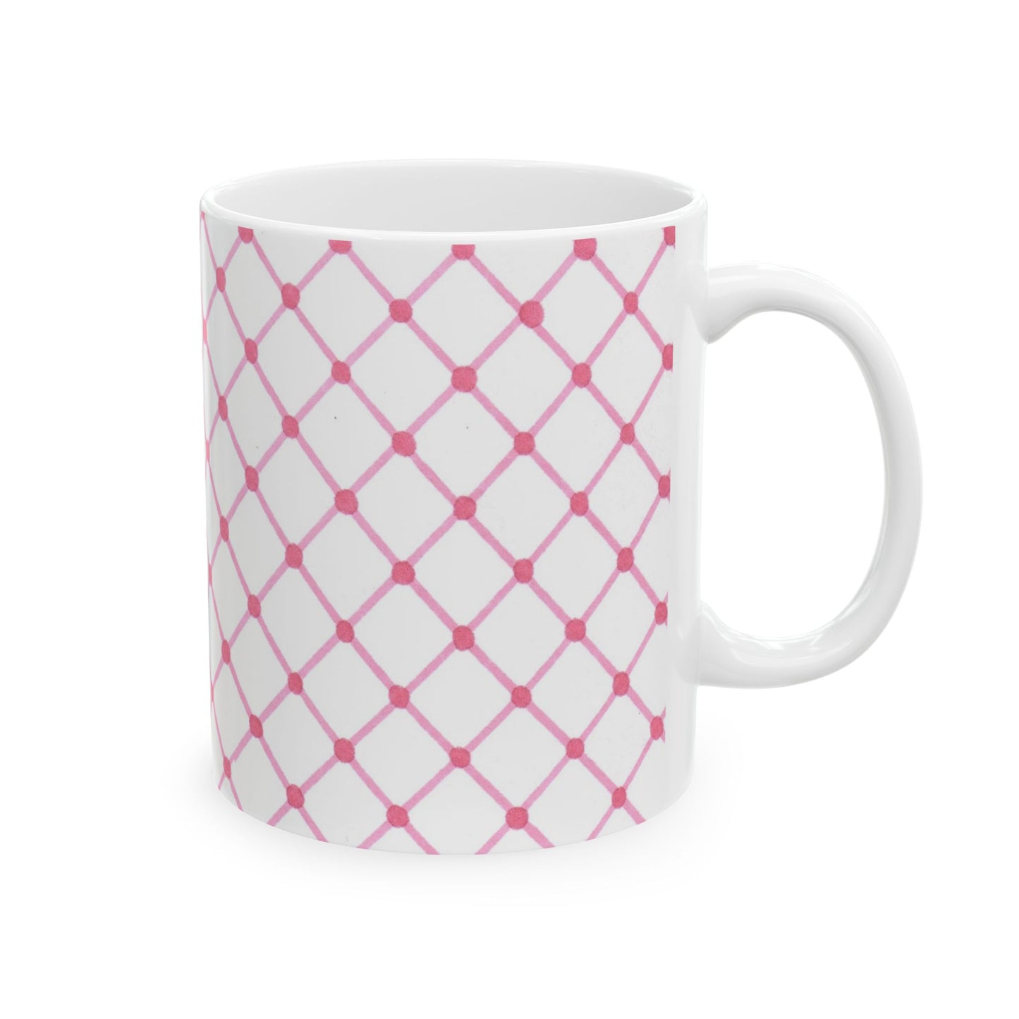 Cyclone Fence White / Pink Cup